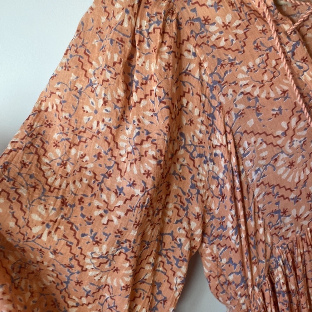 Ulla Johnson Boho Euro Summer Long Sleeve Dress Coquette Cottagecore Wedding - Picture 5 of 8